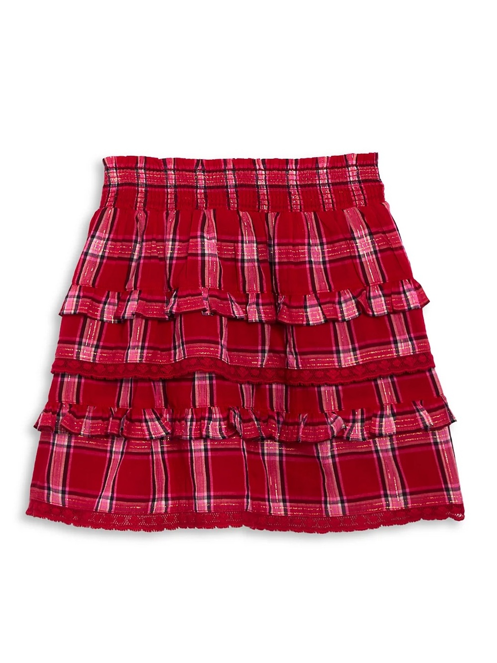 LOVESHACKFANCY - BILLIE SKIRT - CHERRY